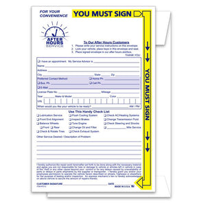 Night Drop Envelopes From US Auto Supplies