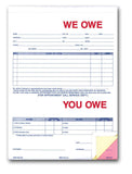We Owe You Owe Forms - US Auto Supplies