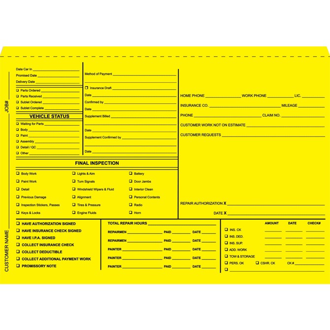 Deal Jacket Checklist.pdf Custom Auto Deal Jackets | Heavy Duty 100# Stock | US AUTO SUPPLIES