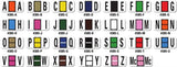 dealer supplies I Color Code Filing Alphabet labels - US Auto Supplies