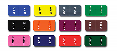 dealer supply I Color Code Month Labels SET | US Auto Supplies