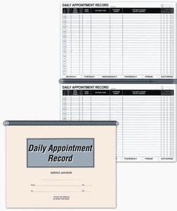 Auto Repair Appointment Schedule Book | US Auto Supplies 