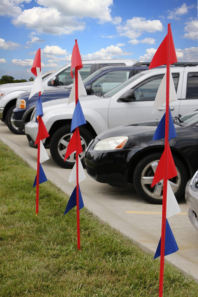 Auto Sales Lot Patriotic Hat Windshield Stickers