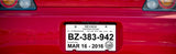 Tear Resistant Plate Tags | US Auto Supplies