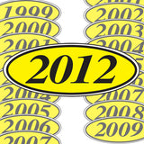 Car Year Stickers In Black And Yellow | US Auto Supplies