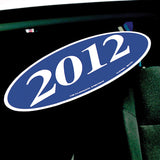Blue & White Oval Model Year Stickers - US Auto Supplies