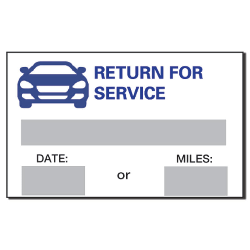 Service Reminder Stickers | US Auto Supplies