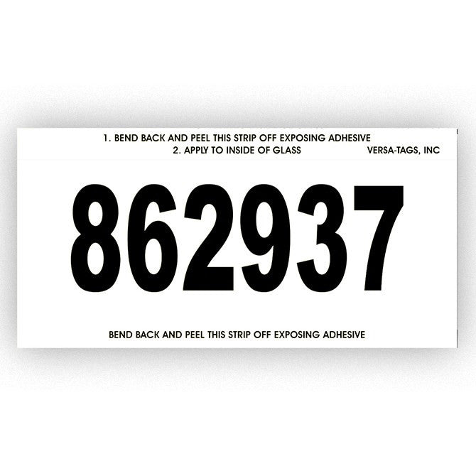 Stock Stickers - Consecutive Numbering (500/bx)