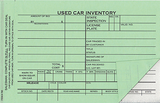 Auto Dealer Supply I Used Vehicle Inventory Cards